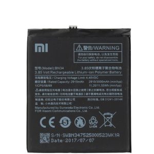 باتری موبایل مدل BN34 ظرفیت 3000 میلی آمپر ساعت مناسب برای گوشی موبایل شیائومی REDMI 5A